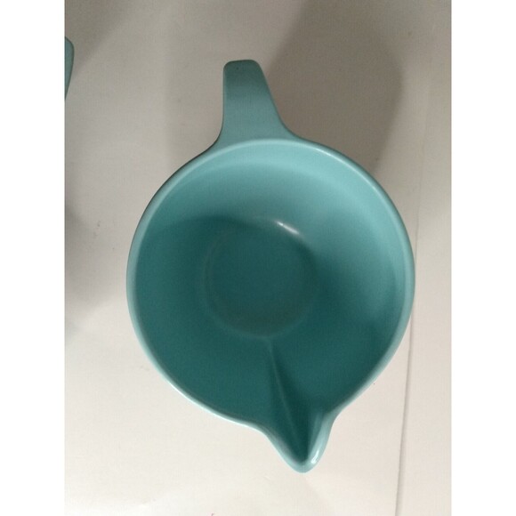 Watertown Lifetime Wear Robin Egg - Turquoise Blue Creamer & 2 Sugar Bowls - Picture 4 of 9